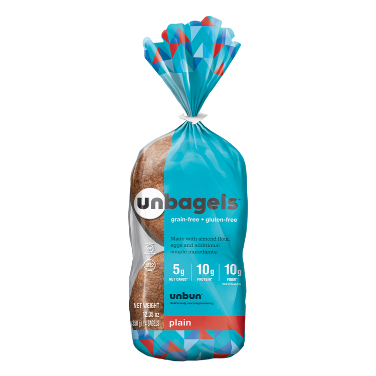 Unbun Foods - Keto Plain Bagels - 356g