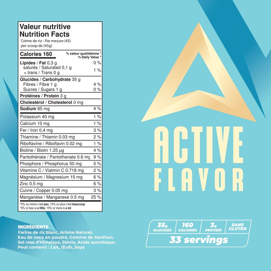 Active Flavor - Cream of Rice - 1.5kg