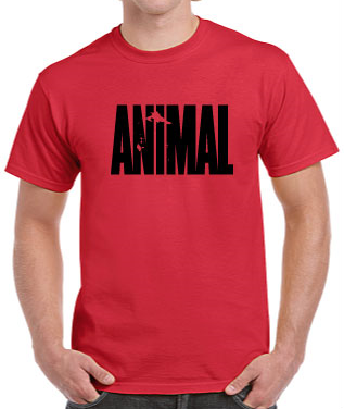 T-Shirt Animal/Vikings Red