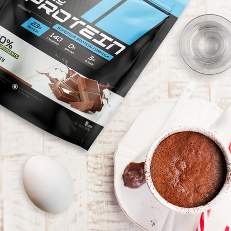 Chocolate protein mug cake