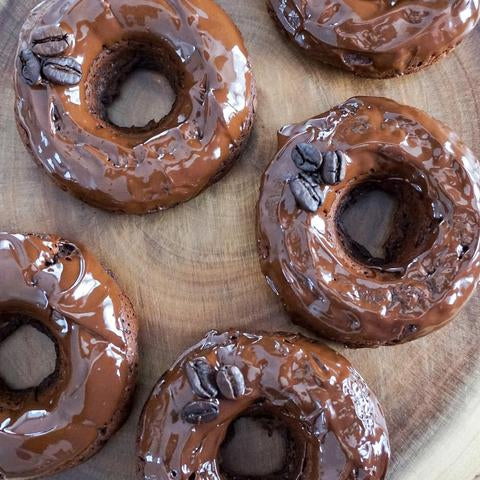 Beignet glacé au café double chocolat