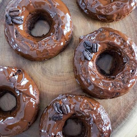Beignet glacé au café double chocolat