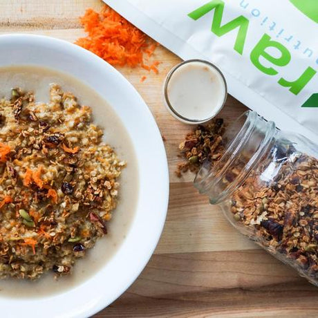 Céréale chaude gâteau aux carottes