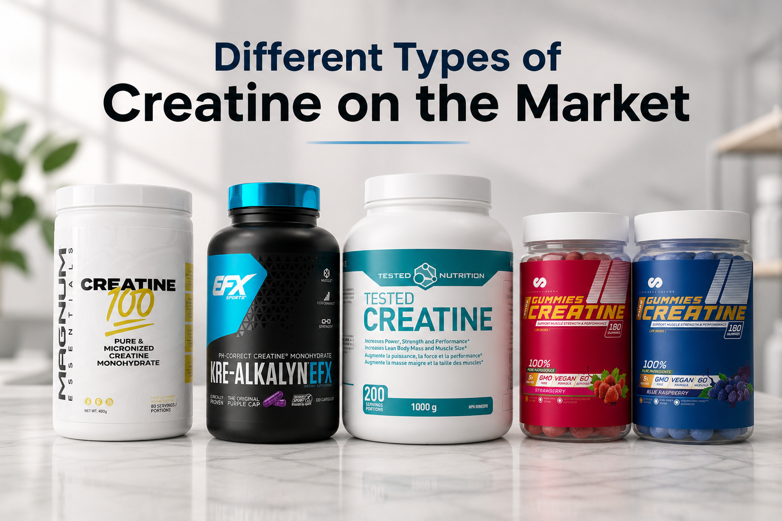 The Different Types of Creatine on the Market