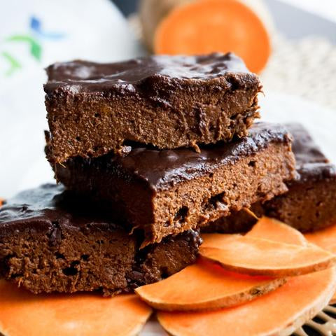 Fudge aux patates douces végétaliens sans farine