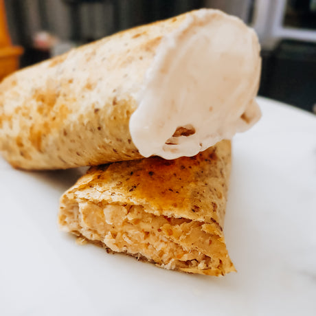 Healthy protein chicken wrap