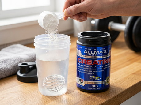 creatine inside a shaker cup