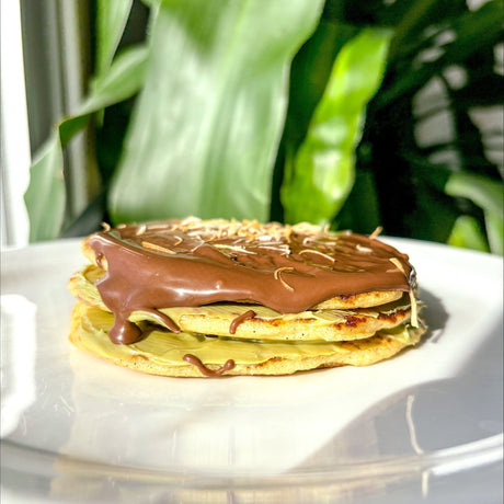 Dubai Chocolate Protein Pancakes: A Healthy and Delicious Alternative