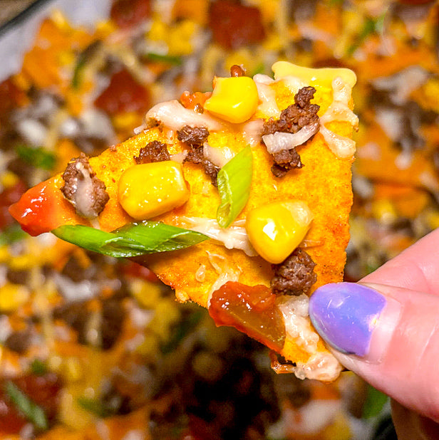 Boost Your Snack Game with our beef and cheese protein nachos recipe