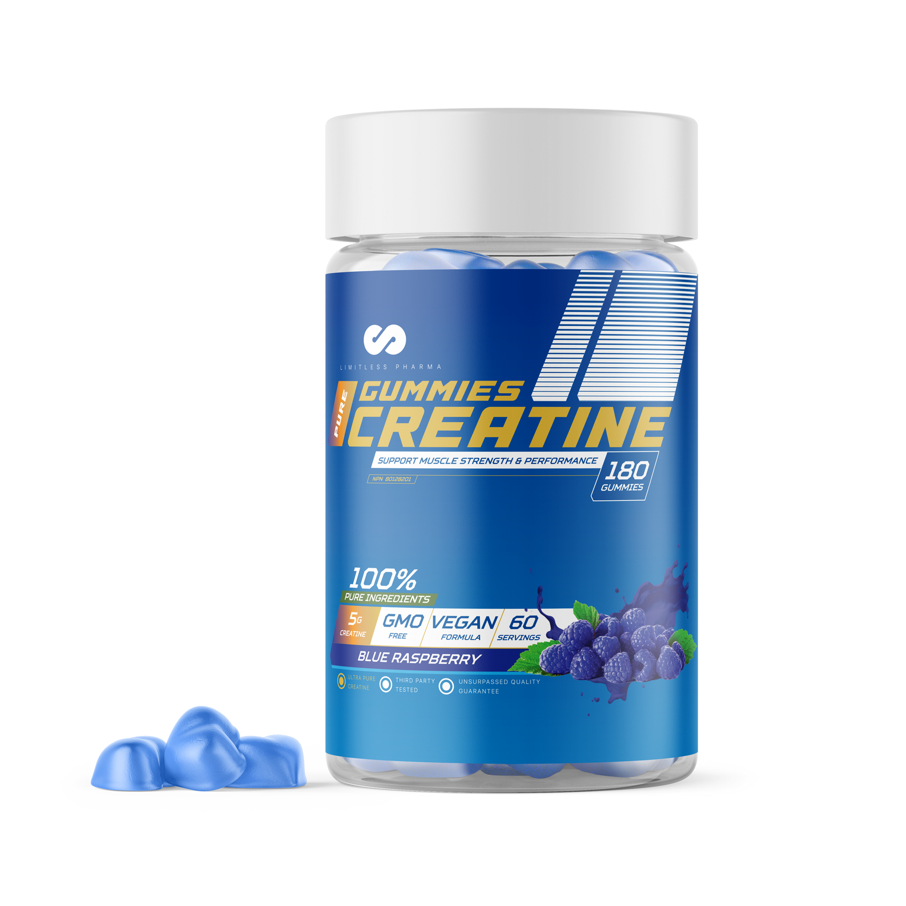 Limitless Pharma - Creatine Monohydrate - 180 Gummies