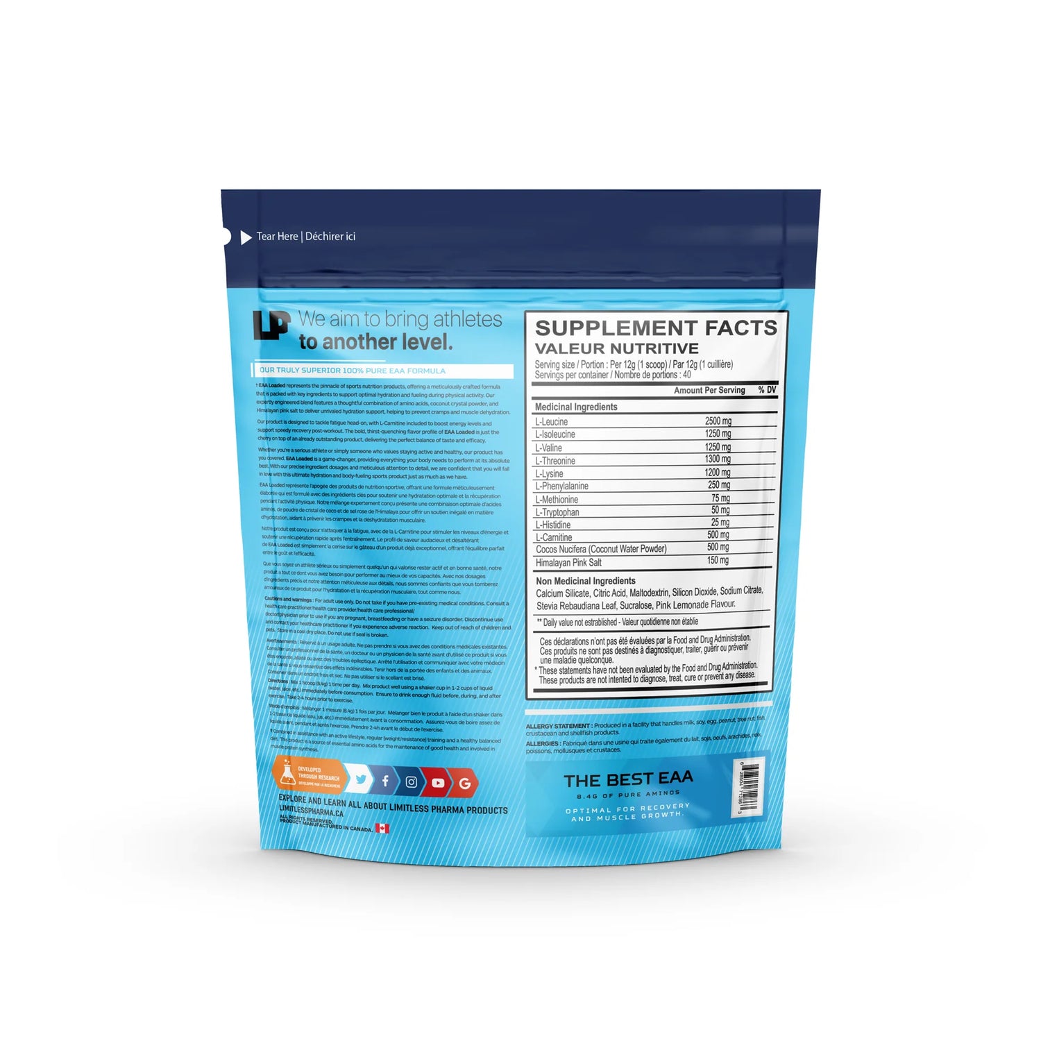 Limitless Pharma - EAA Loaded - 40 serving