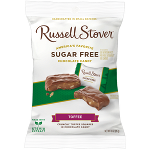 Russell Stover - Sugar Free Chocolate Toffee with Stevia - 85g