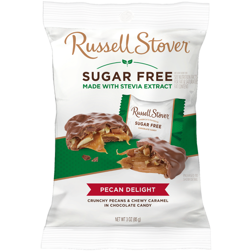 Russell Stover - Sugar Free Chocolate Pecan Delight with stevia - 85g