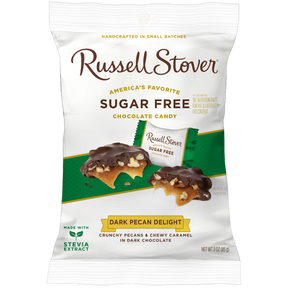 Russell Stover - Sugar Free Dark Chocolate Pecan Delight with Stevia - 85g