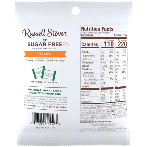 Russell Stover - Sugar Free Caramel with Stevia - 85g
