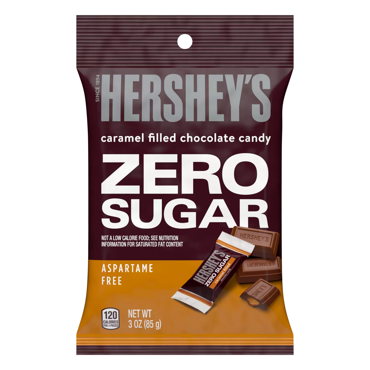 Hershey's - Bonbons au chocolat sans sucre avec caramel - 85 g