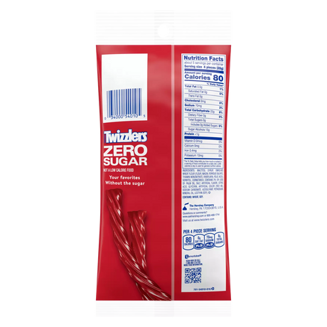 Twizzlers - Torsades à la fraise sans sucre - 142 g