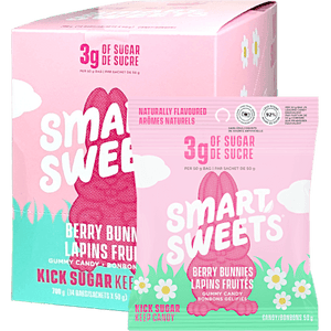 Bonbons Smart Sweets à base de plantes 50 g (paquets de 12)