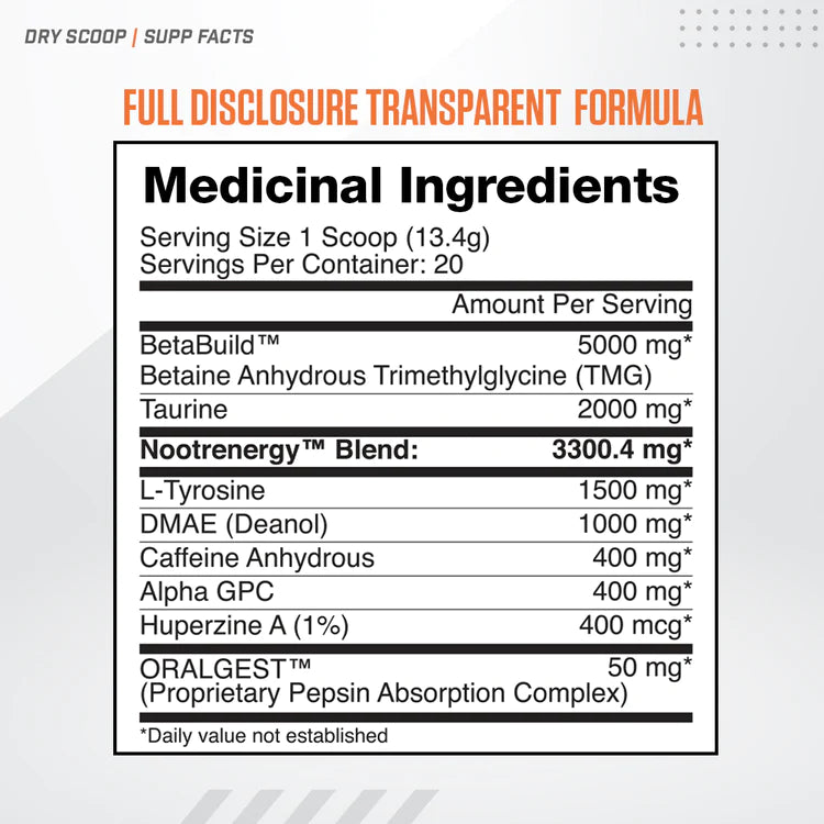 Ballistic - Dry Scoop Extreme Pre Workout - 268 g