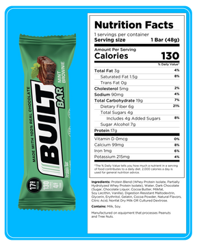 Built Protein Bar - 100% Real Chocolate - Zero Guilt 49g