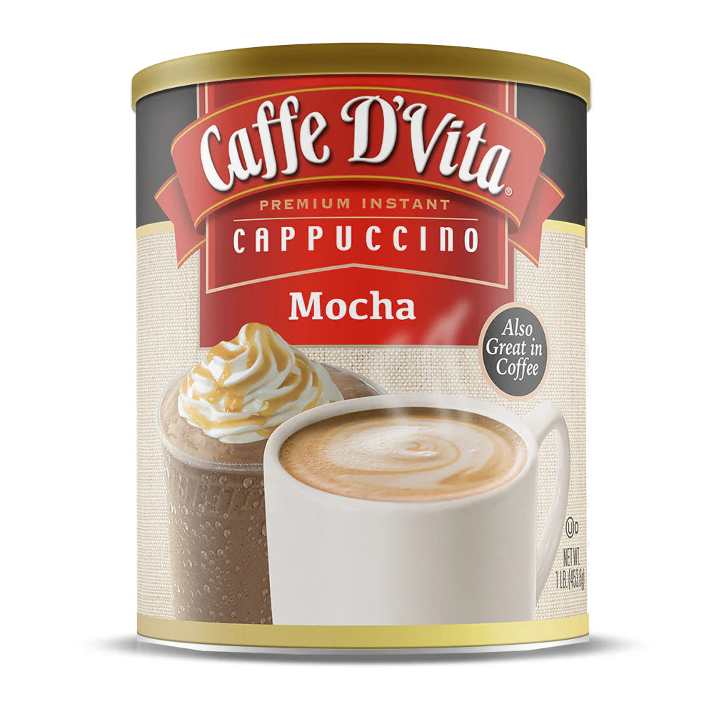 Caffe D'Vita - Premium Instant Sugar Free Cappuccino Mocha - 10oz