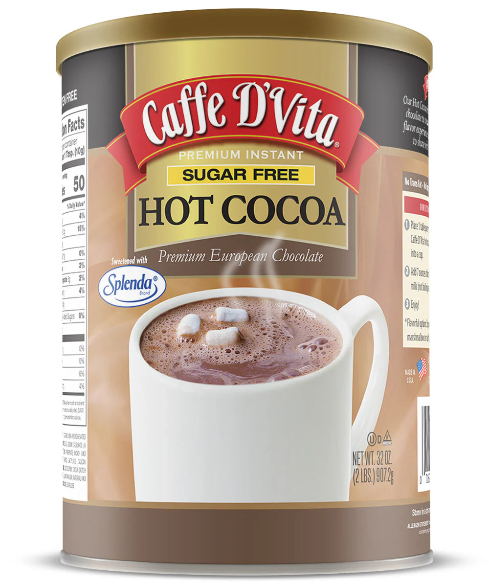 Caffe D'Vita - Chocolat chaud européen premium sans sucre - 283 ml