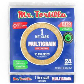 Mr. Tortilla - Keto 1 Net Carb Tortilla Wrap - 24 Tortillas