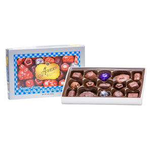 Chocolats Asher's - Assortiment de bonbons au chocolat sans sucre, chocolat au lait et chocolat noir - 227 g