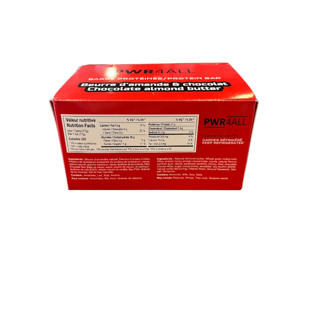 Pwr4all - Barre protéinée - Boîte de 12 
