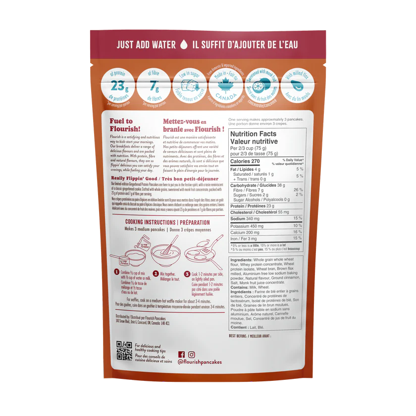 Flourish - Healthy Protein Pancake Mix - 430g