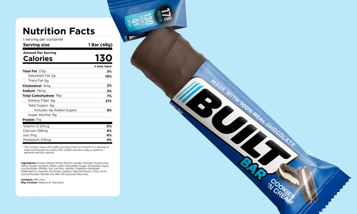 Built Protein Bar - 100% Real Chocolate - Zero Guilt (Box 12)