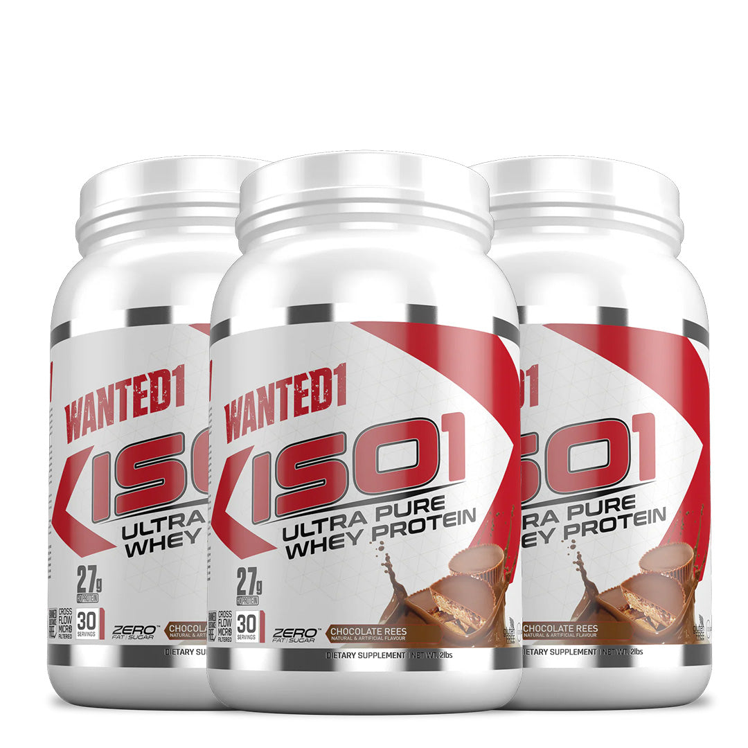 Wanted1 ISO1 - Ultra Pure Whey Isolate Protein 2lbs - Trio