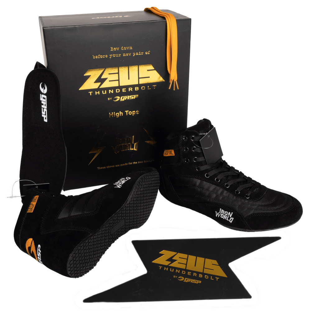 Gasp Zeus Thunderbolt Hi Tops Black