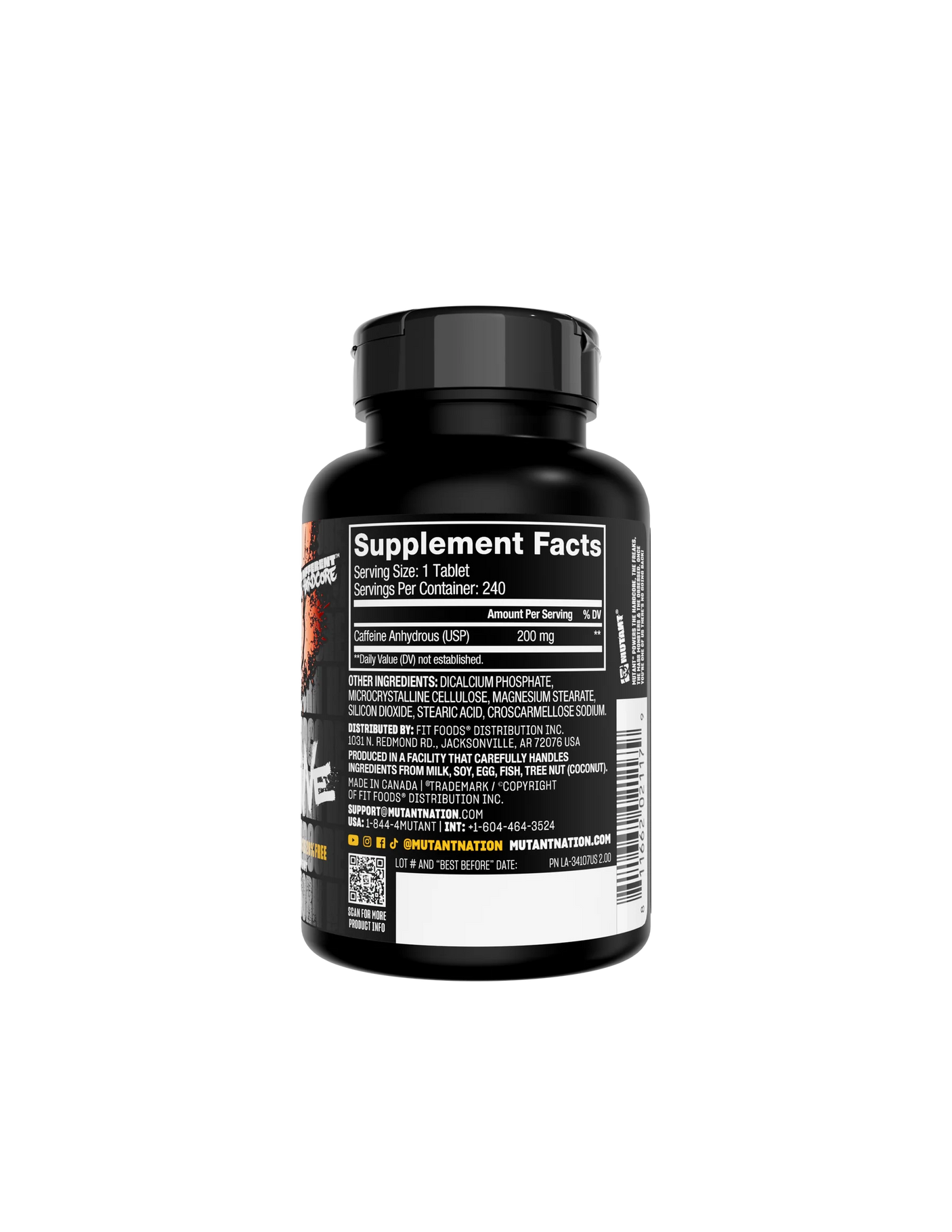 Mutant -  Caffeine 200mg - 240 Caps