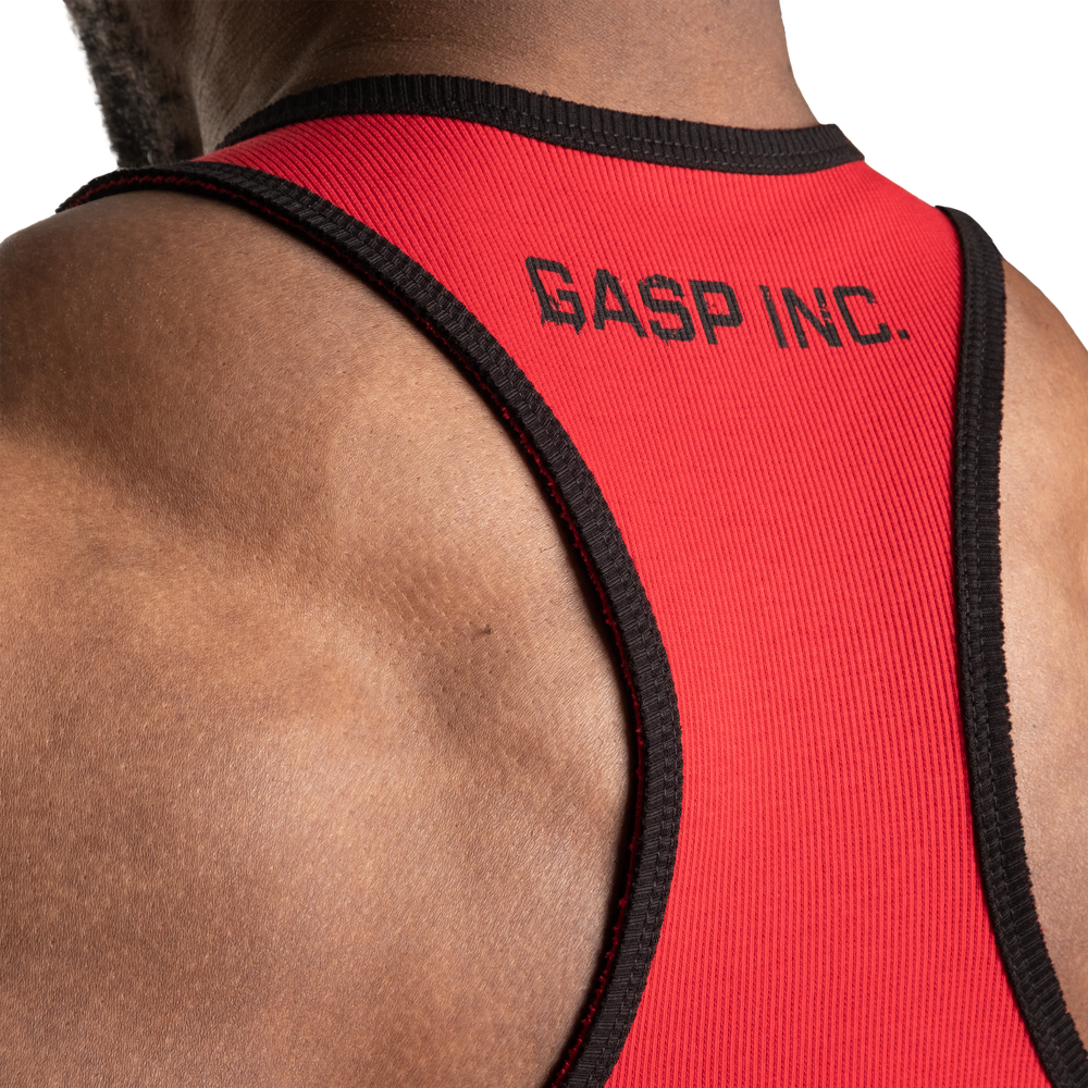 Gasp Ribbed T-Back Chili Red