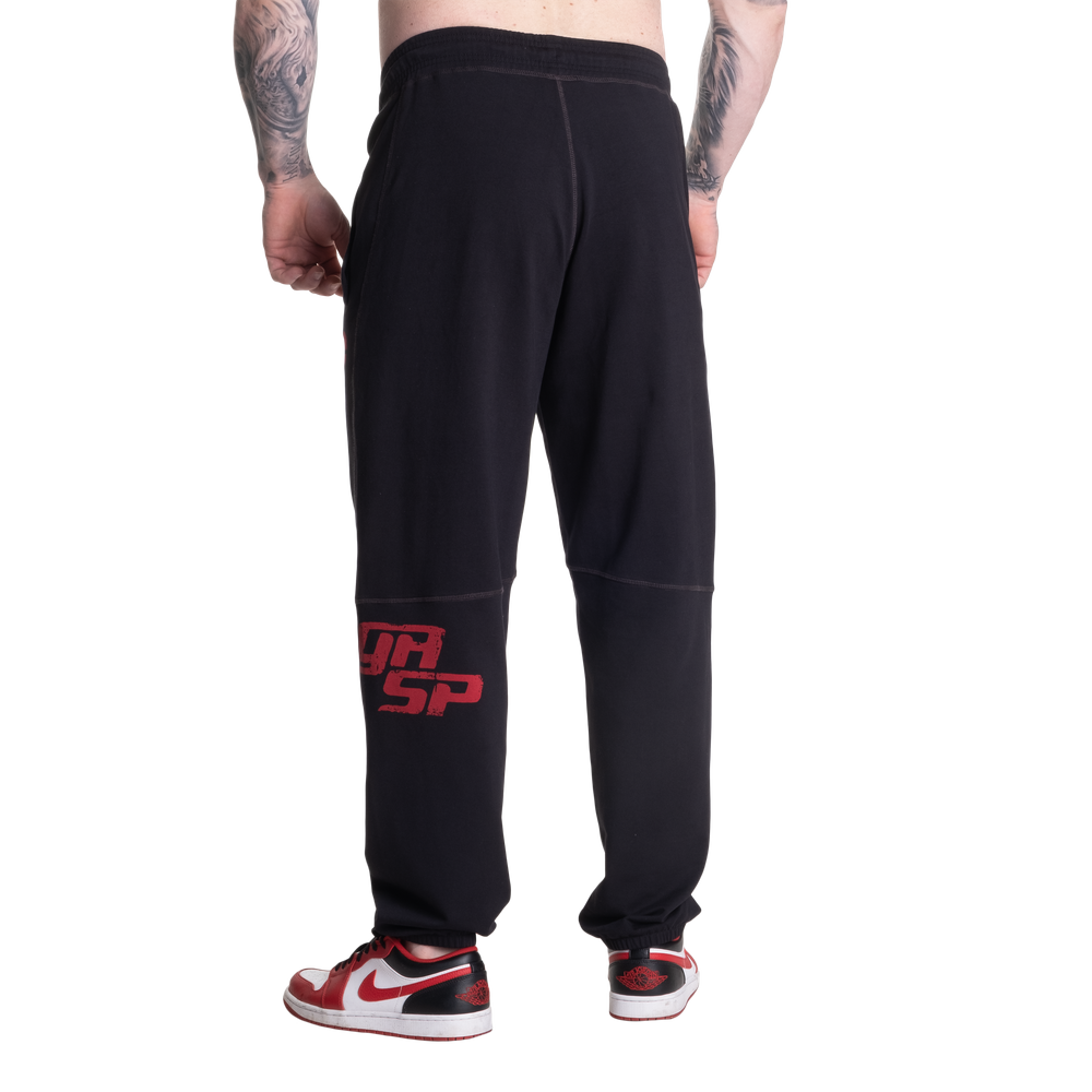Pantalon de survêtement vintage Gasp noir/rouge