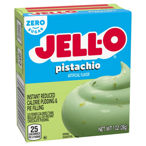 Jell-O Zero Sugar Instant Pudding & Pie Filling – Reduced Calorie Dessert Mix (1oz)