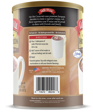 Caffe D'Vita - Premium European Sugar Free Hot Cocoa - 10oz