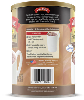 Caffe D'Vita - Premium European Sugar Free Hot Cocoa - 32oz