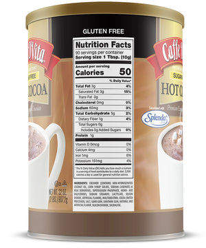 Caffe D'Vita - Premium European Sugar Free Hot Cocoa - 10oz