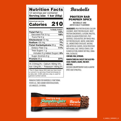 Barebells - High Protein No Sugar Added Bar - Box 12