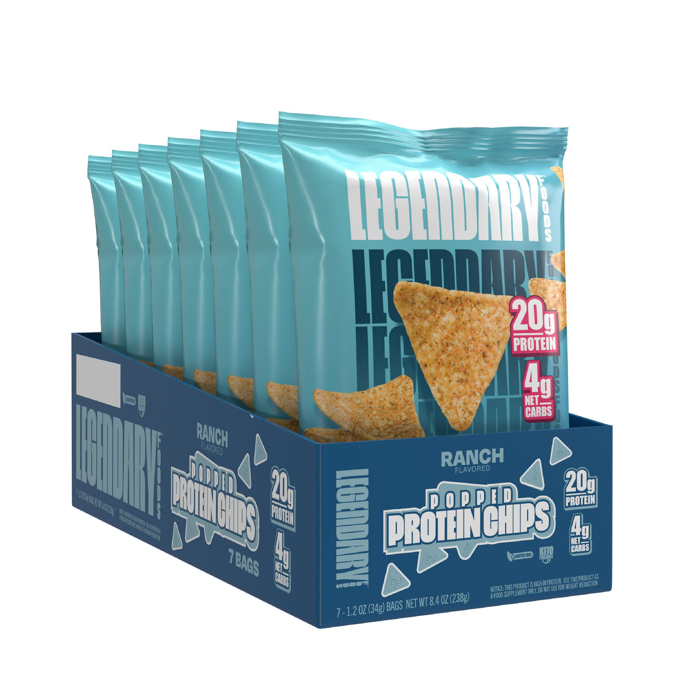 Legendary Foods - Popped Protein Chip - Box 7