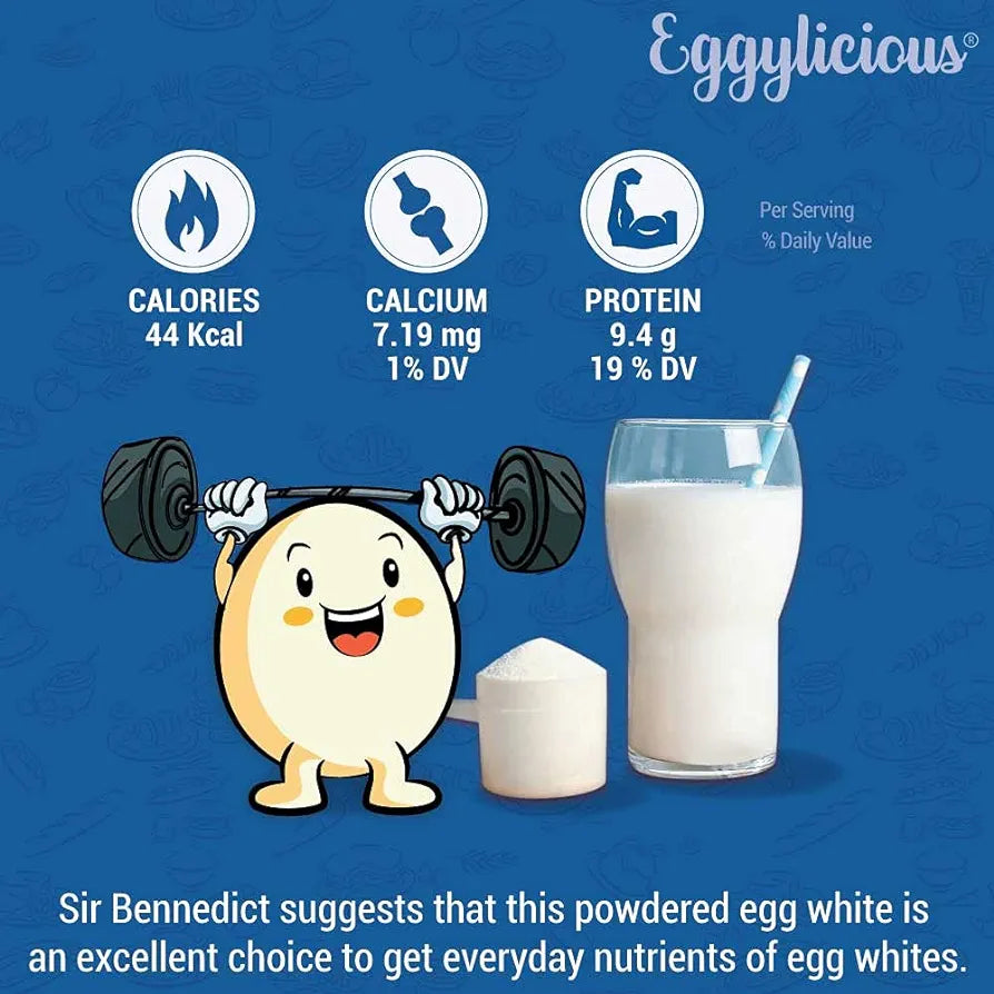 Eggylicious - White Egg Protein Powder - 1lb