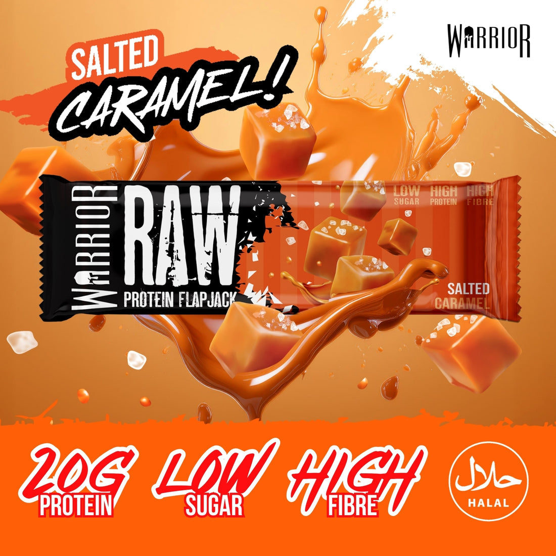 Warrior - Barres protéinées crues - 12 x 75 g