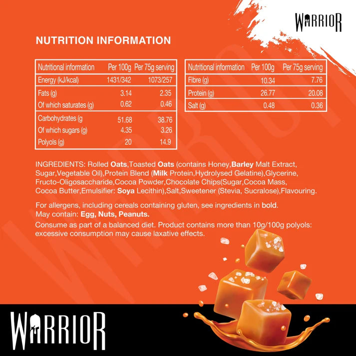 Warrior - Barres protéinées crues - 75 g