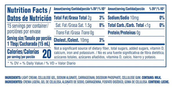 Nestle - Media Crema Lite Table Cream - 225ml