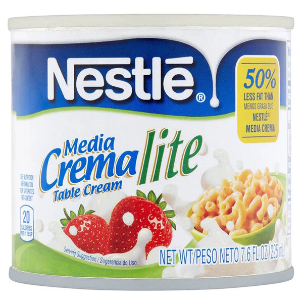Nestlé - Media Crema Lite Crème de Table - 225 ml