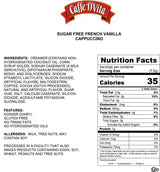 Caffe D'Vita - Premium Instant Sugar Free Cappuccino French Vanilla - 10oz