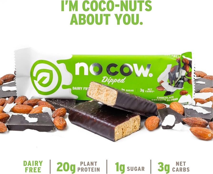 No Cow - Dairy Free Protein Bar 60g - Box 12