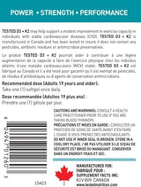 Tested Nutrition - Vitamin D3+K2 - High Potency 240 SoftGels